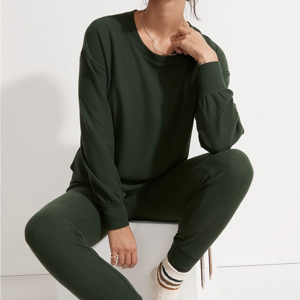 Madewell Brushed Waffle Knit Pajama Set - Picture 8 of 8
